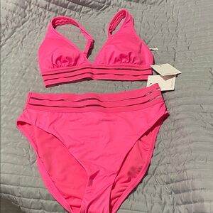 Gibson Pink and Silver Bikini